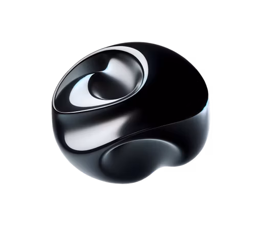 Abstract dark meteorite shape