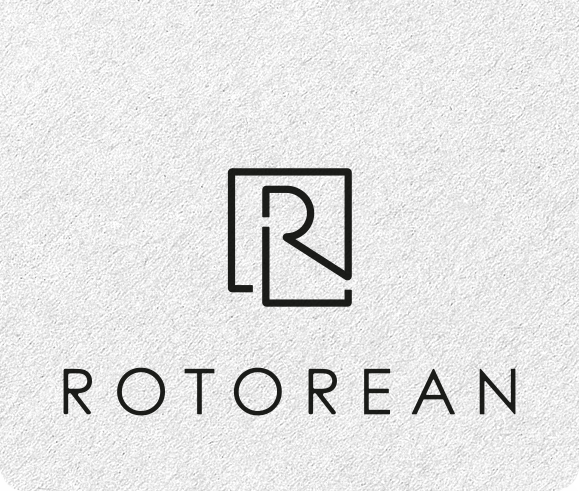 Logo Rotorean grey background